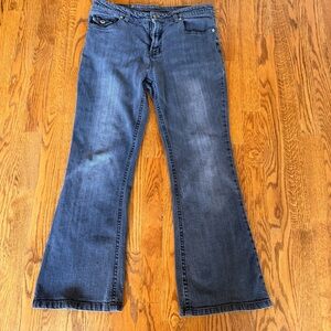 Arizona Girls Plus 14.5 Bootcut Jeans Dark Blue Stretch Petite 4–6